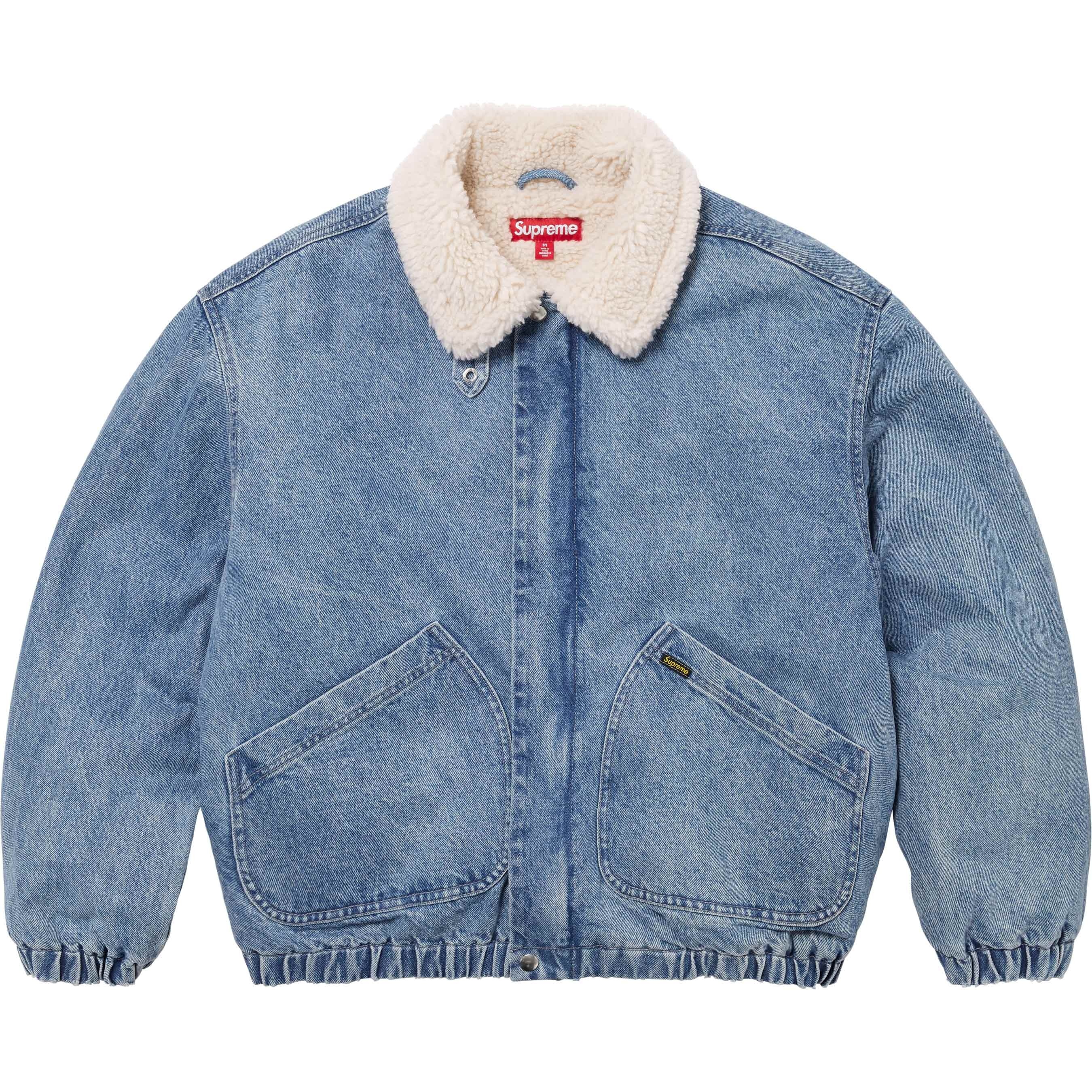 Faux Shearling Lined Bomber Jacket view 5